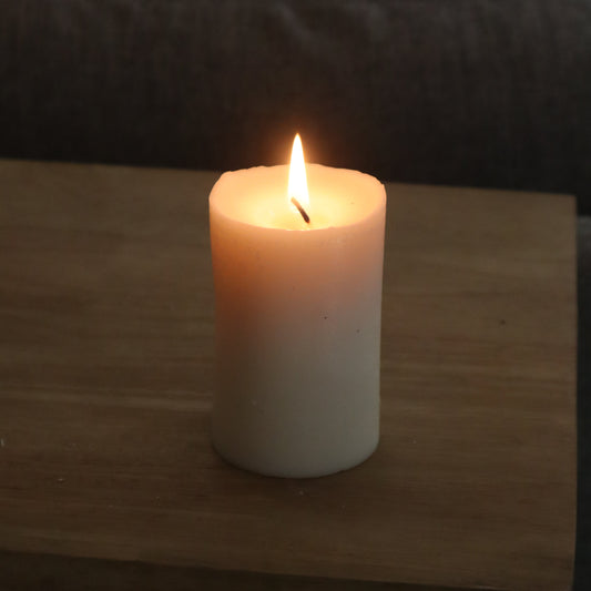 נר עמודי משעוות דבורים טהורה