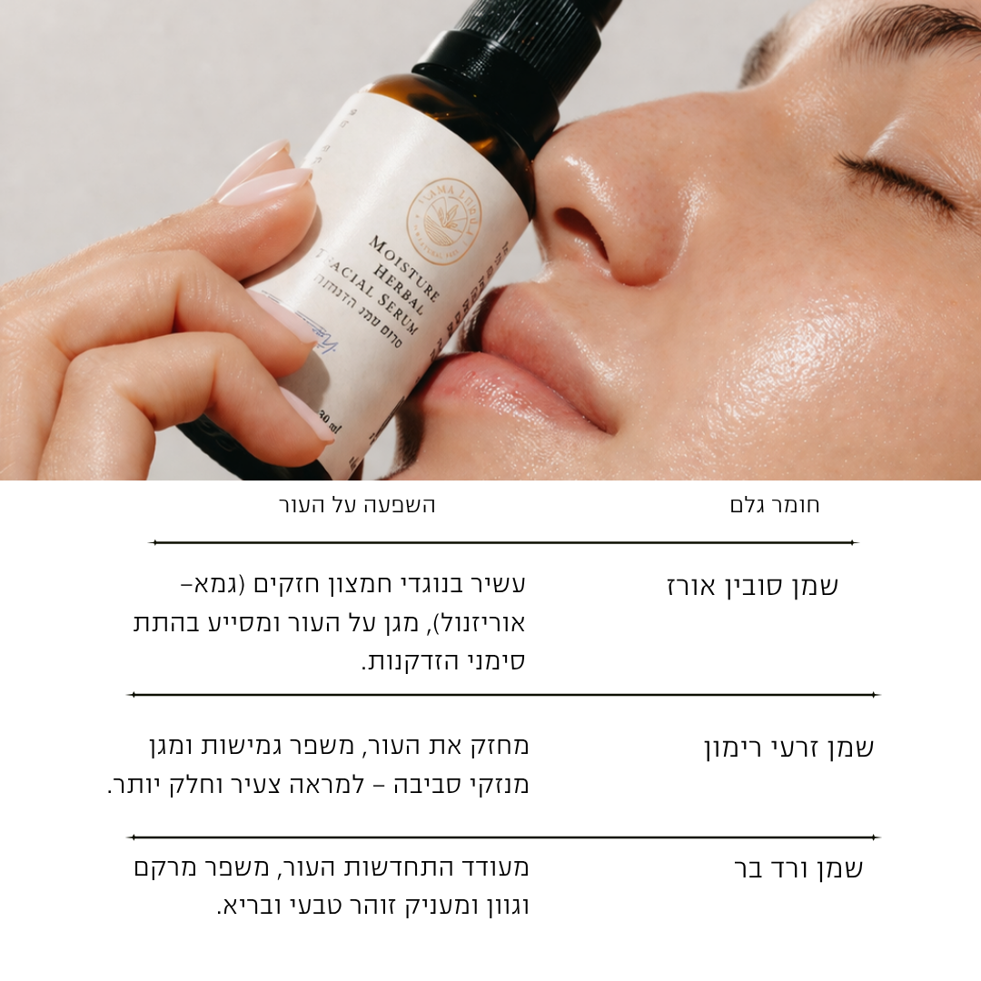 סרום שמני הזנה לעור יבש