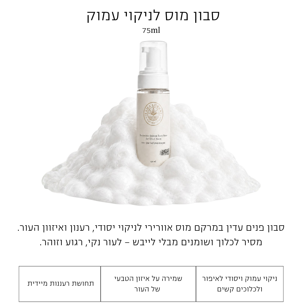 סבון מוס לניקוי הפנים