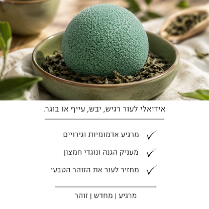 ספוג קונג'אק תה ירוק