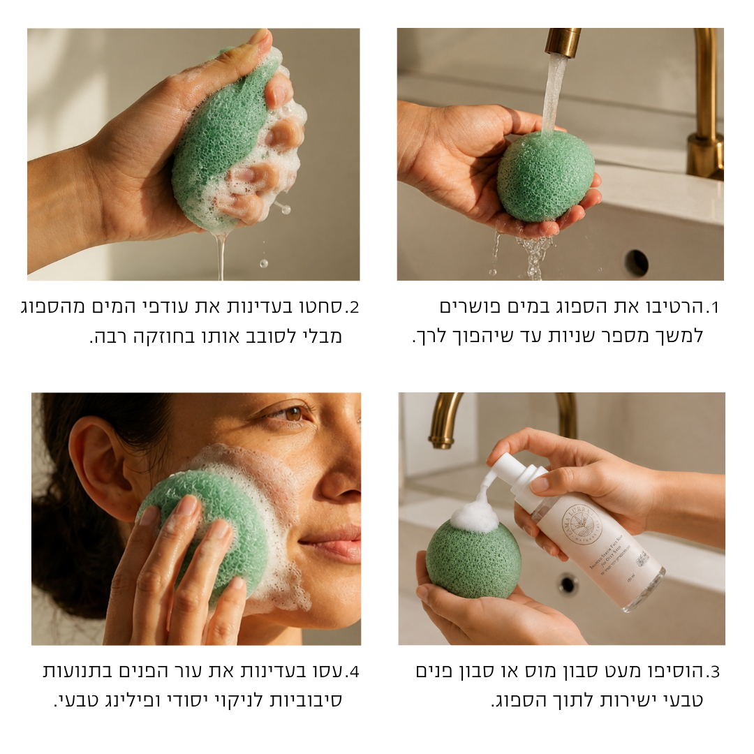 ספוג קונג'אק תה ירוק